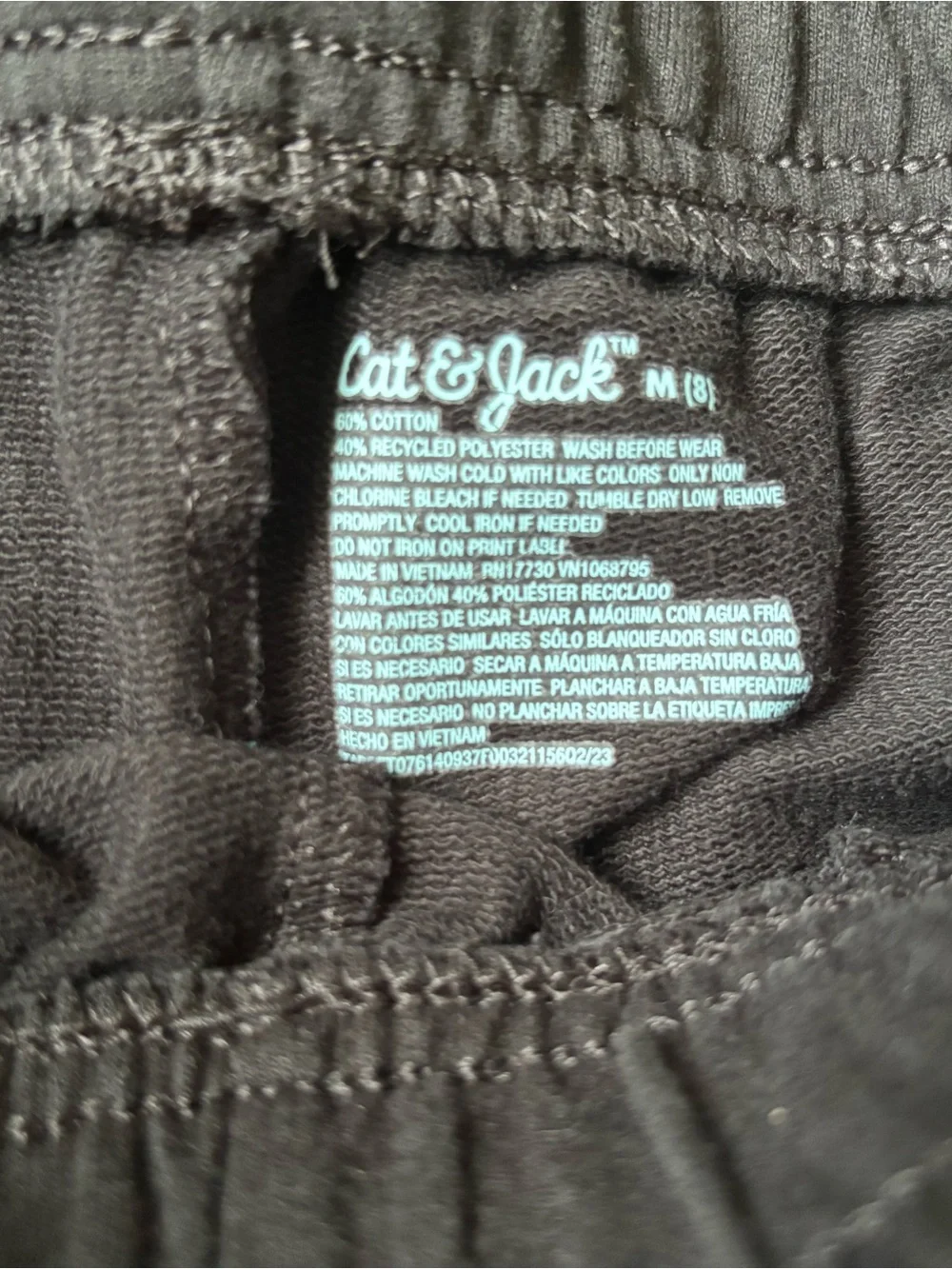 Cat & Jack Kids Pull-On Shorts in Teal and Black(2PK)(Size 8)